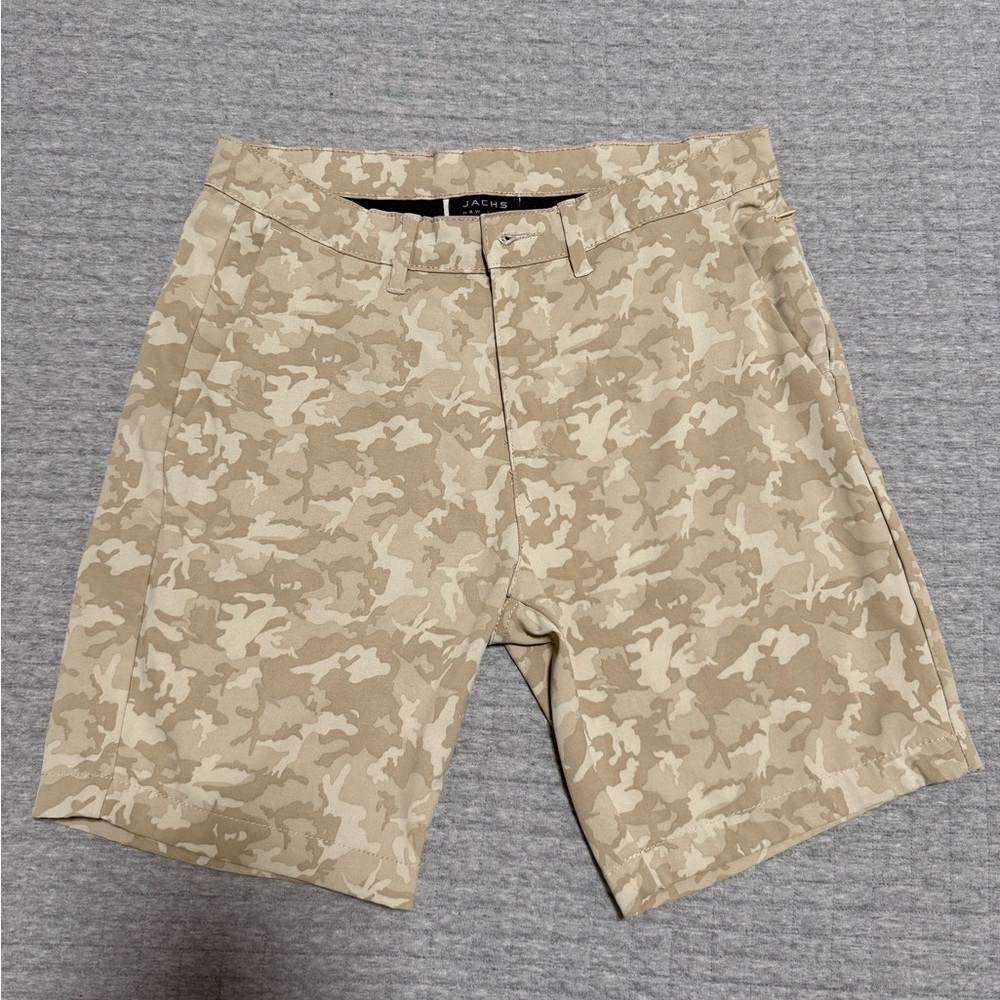 Jacks New York  Beige Camouflage Cargo Shorts